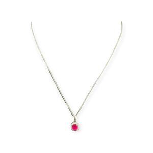 Ruby and Zircon Necklace